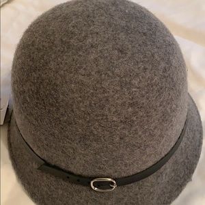 Scala Pronto Gray Black Wool Bucket Hat